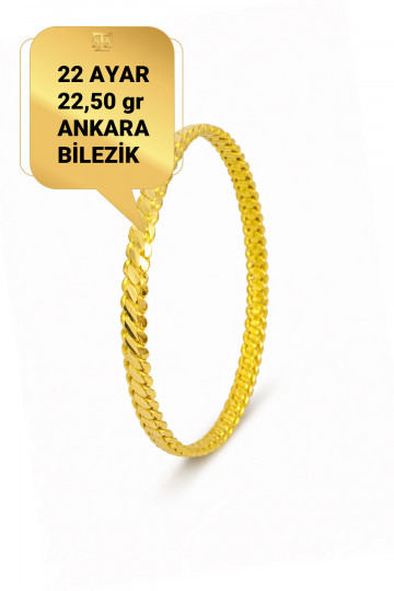 22 Ayar 22,50 gr Ankara Bilezik