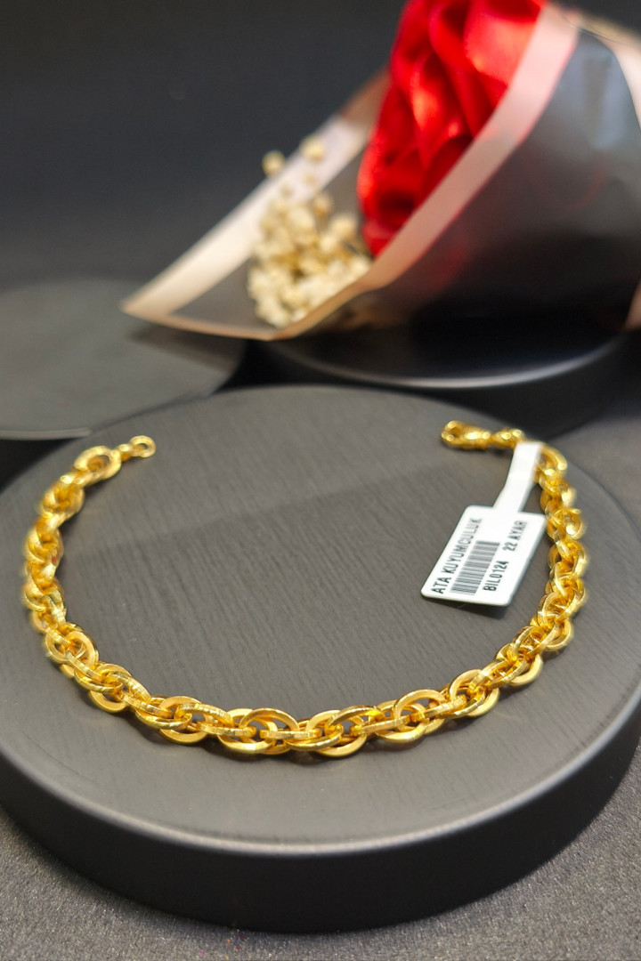 22 AYAR 7,58 gr BİLEKLİK BIL0124 22 AYAR 7,58 gr BİLEKLİK BIL0124