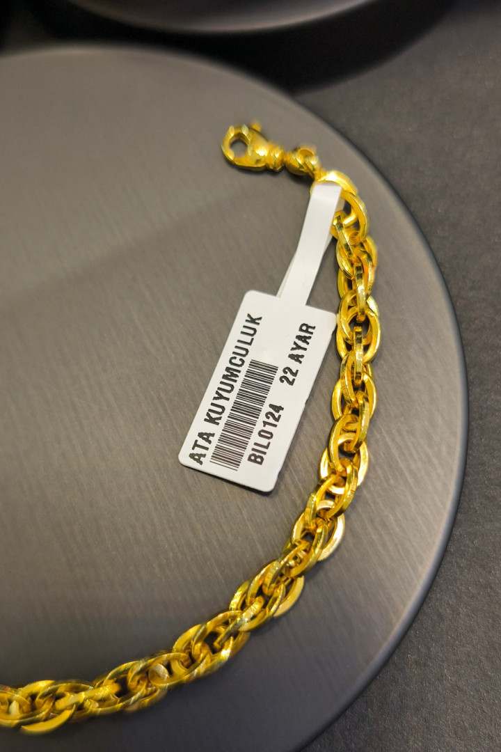 22 AYAR 7,58 gr BİLEKLİK BIL0124 22 AYAR 7,58 gr BİLEKLİK BIL0124