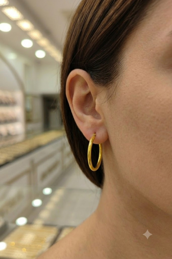22 AYAR 2,8 gr HALKA KÜPE KP13125 22 AYAR 2,8 gr HALKA KÜPE KP13125