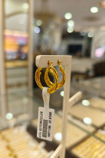 22 AYAR 3,08 gr HALKA KÜPE HKP1196 22 AYAR 3,08 gr HALKA KÜPE HKP1196